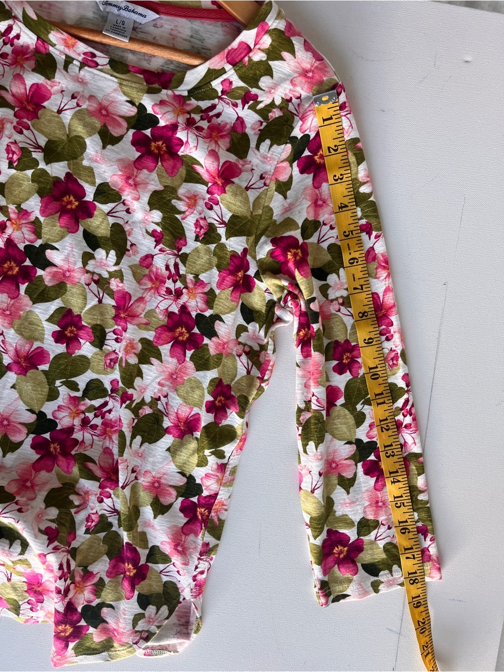 Floral Sleeve Top | Tommy Bahama | Sz L | Summer Feminine - Picture 8 of 12